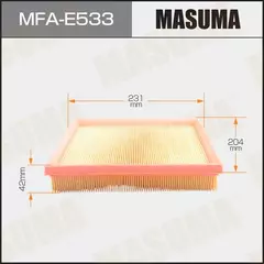 Фильтр воздушный BMW 1 (F20) 11-, 3 (E90, F30) 11-, 4 (F32) 13- Masuma MFA-E533