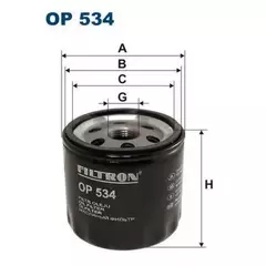 Фильтр масляный chrysler FILTRON OP534