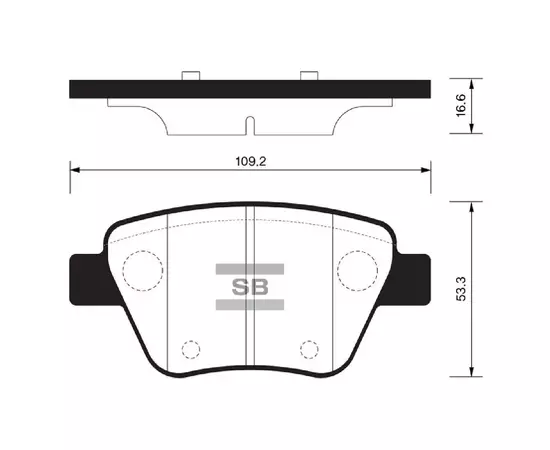 Колодки тормозные Sangsin Brake SP2314 Задние