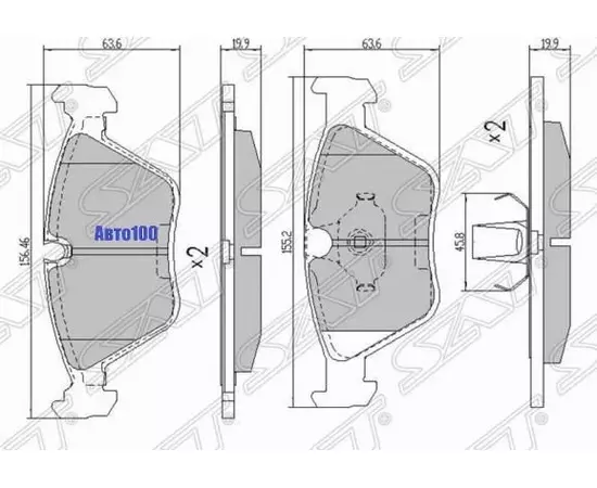 Колодки тормозные перед BMW X3 E83/3 E46