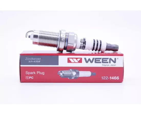 Свеча зажигания, 1 шт. WEEN 122-1466 (аналог NGK ZFR6T-11G/5960 и VAG 101905617C) для SKODA Fabia, Octavia, Roomster, Rapid / VAG Bora, Passat, Sharan, Touran, T4, Caddy, Golf, Fox, Jetta, Polo, EOS / SEAT Ibiza, Altea, Leon - дв. 1.2/1.4/1.6