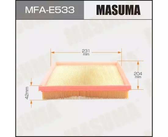 Фильтр воздушный BMW 1 (F20) 11-, 3 (E90, F30) 11-, 4 (F32) 13- Masuma MFA-E533