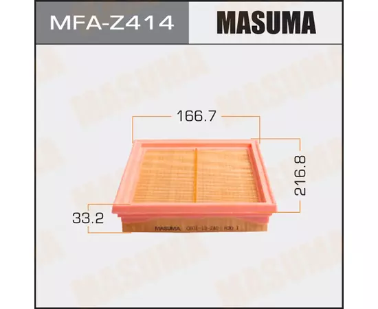 Фильтр воздушный Ford Fusion 02-12, Fiesta 01-08; Mazda 2 (DY) 03-07 Masuma MFA-Z414